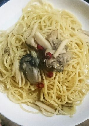ペペロンチーノ（牡蠣のオイル漬け使用）-レシピのメイン写真
