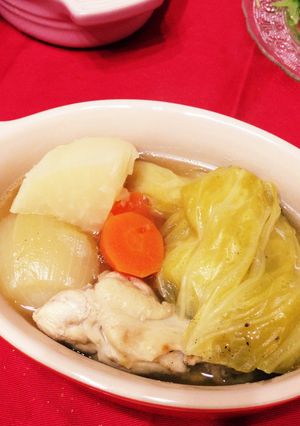 《ストウブ》手羽元と野菜ポトフ-レシピのメイン写真
