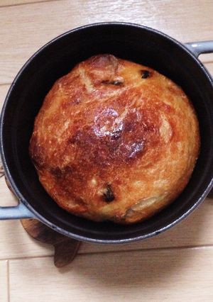 《ストウブ》こねないチョコフランスパン-レシピのメイン写真