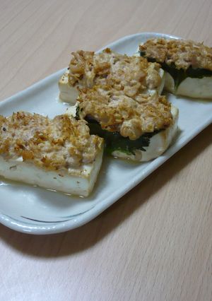 ピリッと一味☆豆腐のツナマヨ焼き-レシピのメイン写真