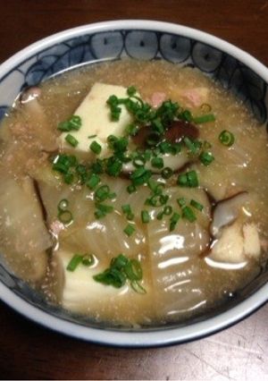 白菜とキノコの明太子スープ煮-レシピのメイン写真