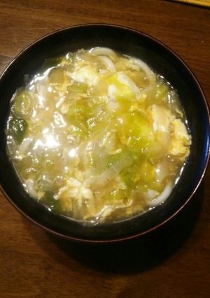 時間が無い時はこれ！卵とじうどん♪-レシピのメイン写真