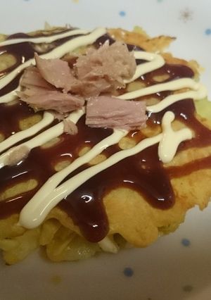 幼児食にも！シーチキンお好み焼き-レシピのメイン写真