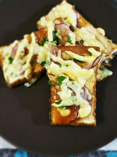 簡単!厚揚げの照り焼きピザ‼-レシピのメイン写真