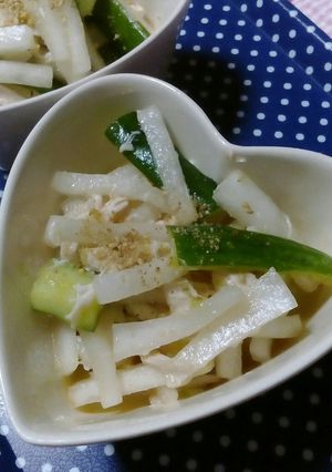 大根と胡瓜の塩だれサラダ-レシピのメイン写真