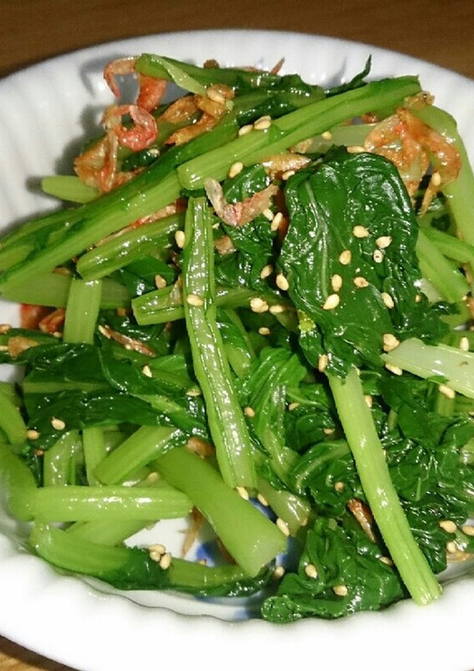 居酒屋気分♪かぶの葉っぱのごま和え-レシピのメイン写真