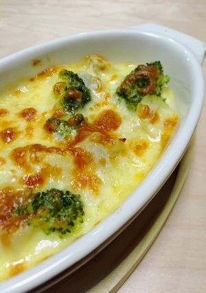 蓮根とじゃがいもの豆乳味噌グラタン-レシピのメイン写真