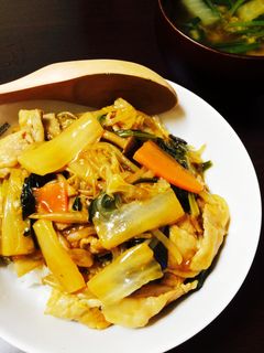 白菜のあんかけ丼-レシピのメイン写真
