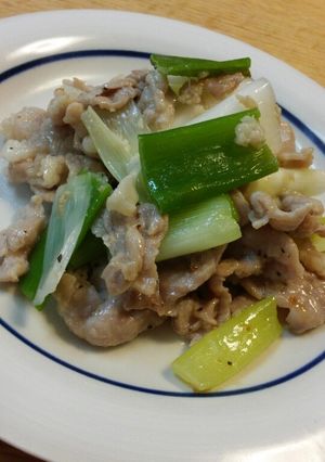 豚肉と長ネギのシャンタン炒め-レシピのメイン写真