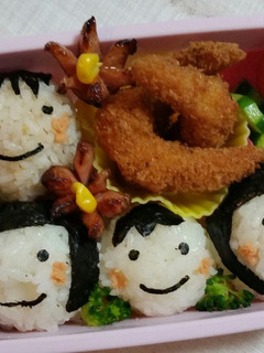 仲良し家族キャラ弁-レシピのメイン写真