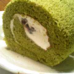 รูปของ ふわんふわん★抹茶ロールケーキ