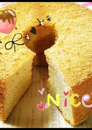 ☆きな粉のふわふわシフォンケーキ☆-レシピのメイン写真
