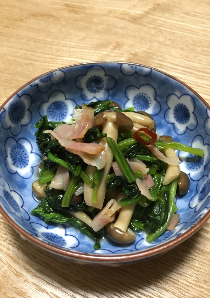ほうれん草としめじの中華炒め-レシピのメイン写真