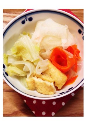 リボン☆大根と人参の豆乳煮-レシピのメイン写真