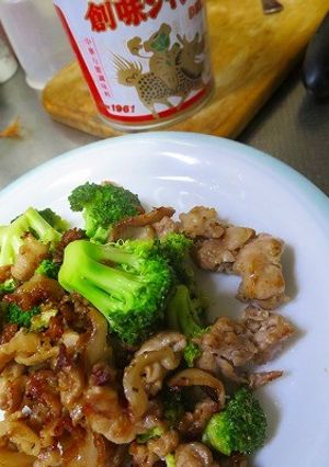 豚肉とブロッコリのｼｬﾝﾀﾝ炒め-レシピのメイン写真