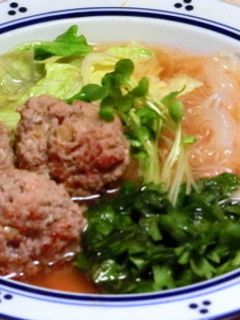 肉団子と春雨のスープ-レシピのメイン写真