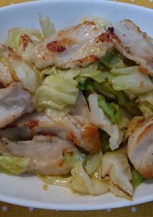 簡単！ヤゲン軟骨のキャベツいため-レシピのメイン写真