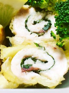 鶏むね肉の梅しそ巻き天ぷら-レシピのメイン写真