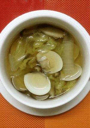 ハマグリと白菜のスープ（蛤蜊大白菜汤）-レシピのメイン写真