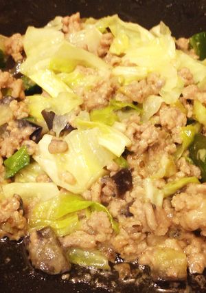 豚ミンチと野菜の味噌炒め-レシピのメイン写真