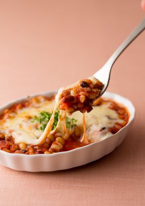 雑穀入り！簡単トマトグラタン-レシピのメイン写真