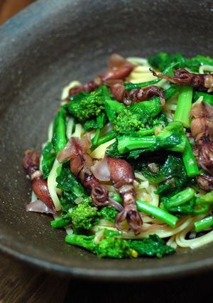 『感動の菜の花』とホタルイカのパスタ-レシピのメイン写真