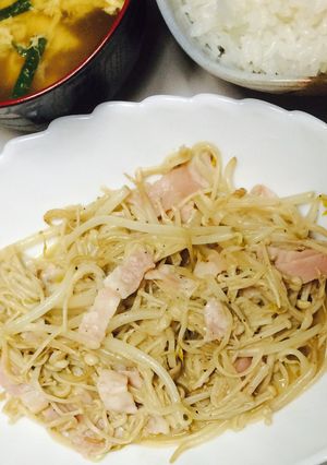 節約☆えのきともやしのバター醤油炒め-レシピのメイン写真
