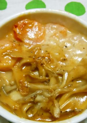 海老と舞茸のココットカマン-レシピのメイン写真