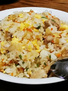 鶏肉で卵ふわふわ玉ねぎ炒飯!-レシピのメイン写真