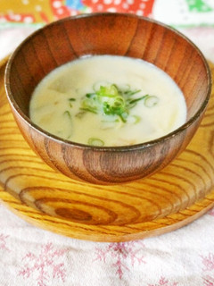 大根とベーコンの豆乳スープ-レシピのメイン写真