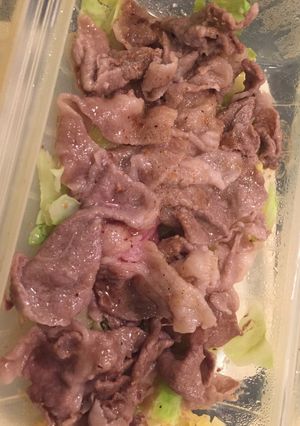 ルクエで簡単、豪華牛肉キャベツ-レシピのメイン写真