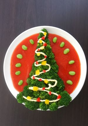 クリスマス　ブロッコリーのツリー-レシピのメイン写真