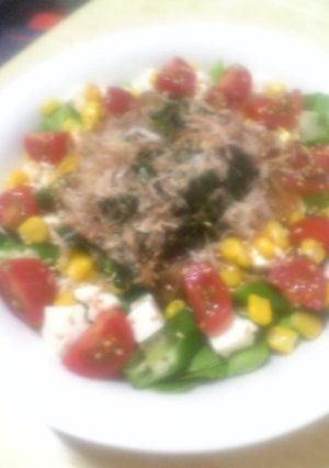 ネバっとお豆腐サラダ-レシピのメイン写真