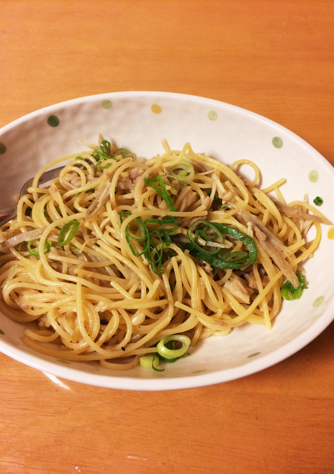 ごぼうとツナの簡単和風パスタ-レシピのメイン写真