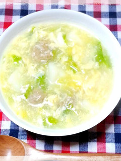 簡単♡はんぺんと肉団子のあったかスープ-レシピのメイン写真