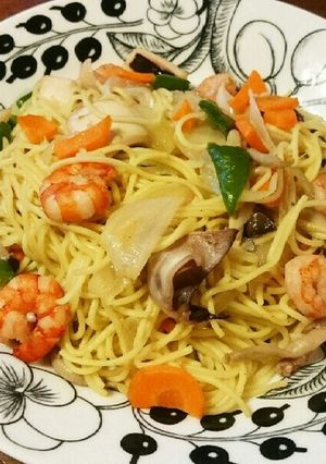 海鮮塩焼きそば-レシピのメイン写真