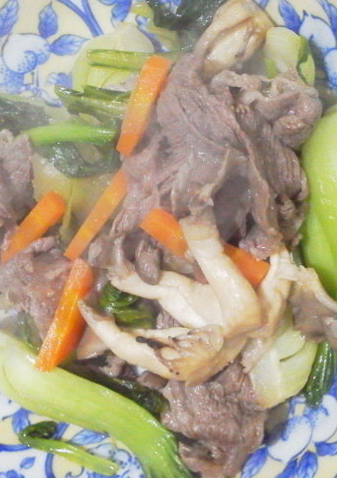 牛肉と青梗菜の簡単中華炒め-レシピのメイン写真