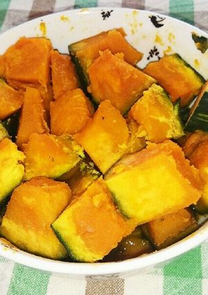 簡単！レンジで７分！カボチャの煮物-レシピのメイン写真