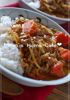 豚&もやしのカレーライス❤-レシピのメイン写真