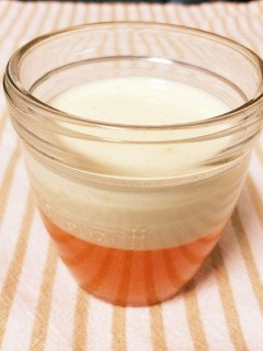 みかんとヨーグルトの二色のゼリー-レシピのメイン写真
