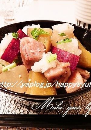 鶏もも肉と根菜の生姜醤油で☆炒め煮-レシピのメイン写真