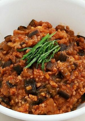 とろ～りチーズ❤なすとひき肉の甘辛丼♪-レシピのメイン写真