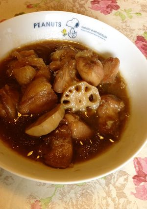【母レシピ】鶏肉と蓮根の甘辛煮♪-レシピのメイン写真