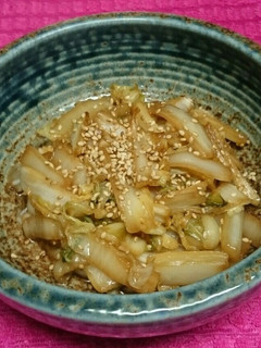 塩漬け白菜のニンニク醤油炒め-レシピのメイン写真