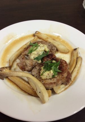 超簡単！豚ヒレ肉の粒マスタードソースのせ-レシピのメイン写真