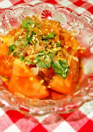 トマト好きに捧げる♡居酒屋風トマトサラダ-レシピのメイン写真