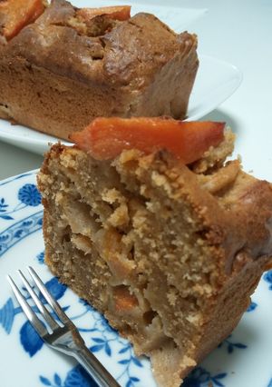 柿たっぷり!のバター無しケーキ-レシピのメイン写真