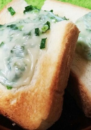 お手軽簡単ネギゴマトースト-レシピのメイン写真