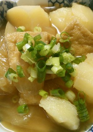 簡単♪じゃが芋と玉ねぎ 油揚げの和風煮！-レシピのメイン写真
