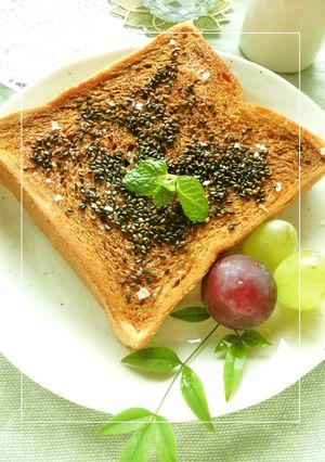 黒ゴマたっぷり♡塩＊黒蜜トースト-レシピのメイン写真
